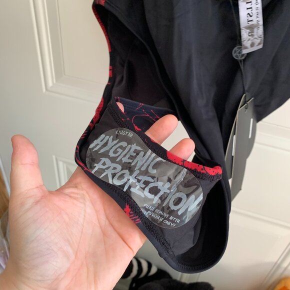 NWT Killstar Beach Beast Devil Baphomet Pentagram Gothic Full Swimsuit XXL - Picture 10 of 14